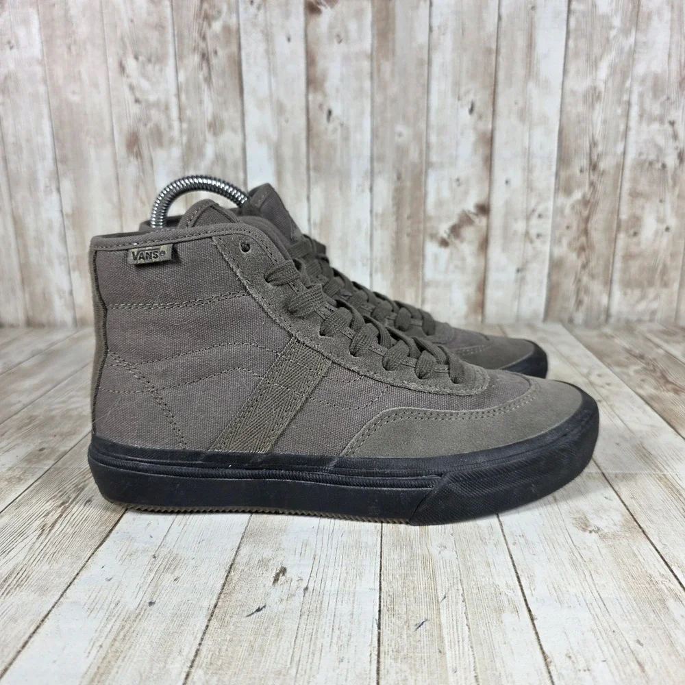 Vans Robert Crumb Skate High Top Sneakers Gray Canvas‎ Shoes Size Men's 5